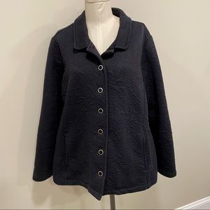 ISAAC MIZRAHI Live Quilted Collar Jacket Size 1X